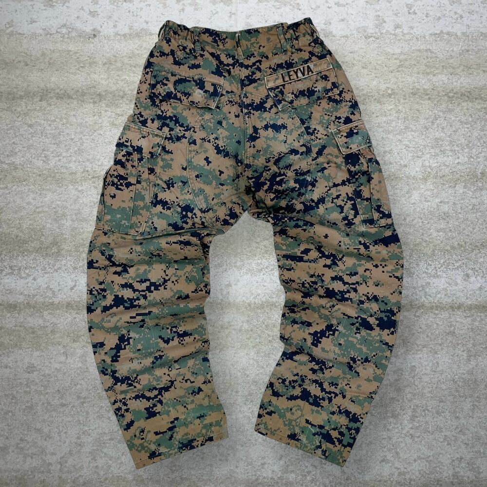 Vintage 90s Military Woodland Tactical Pants 28x28 Baggy Digital Camo Small